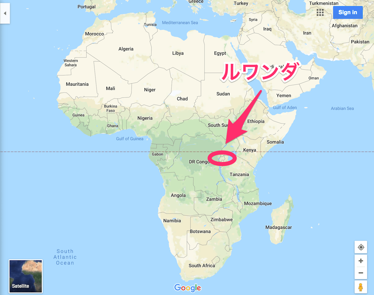 Afurica rwanda map2
